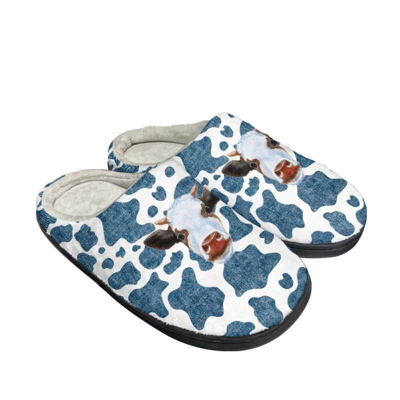 Wholesale Leopard Print Cow Zebra Pattern Cotton Slippers